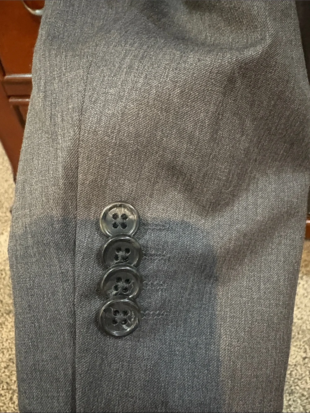 Alfani Men's Dark Gray Two-Button Suit Blazer